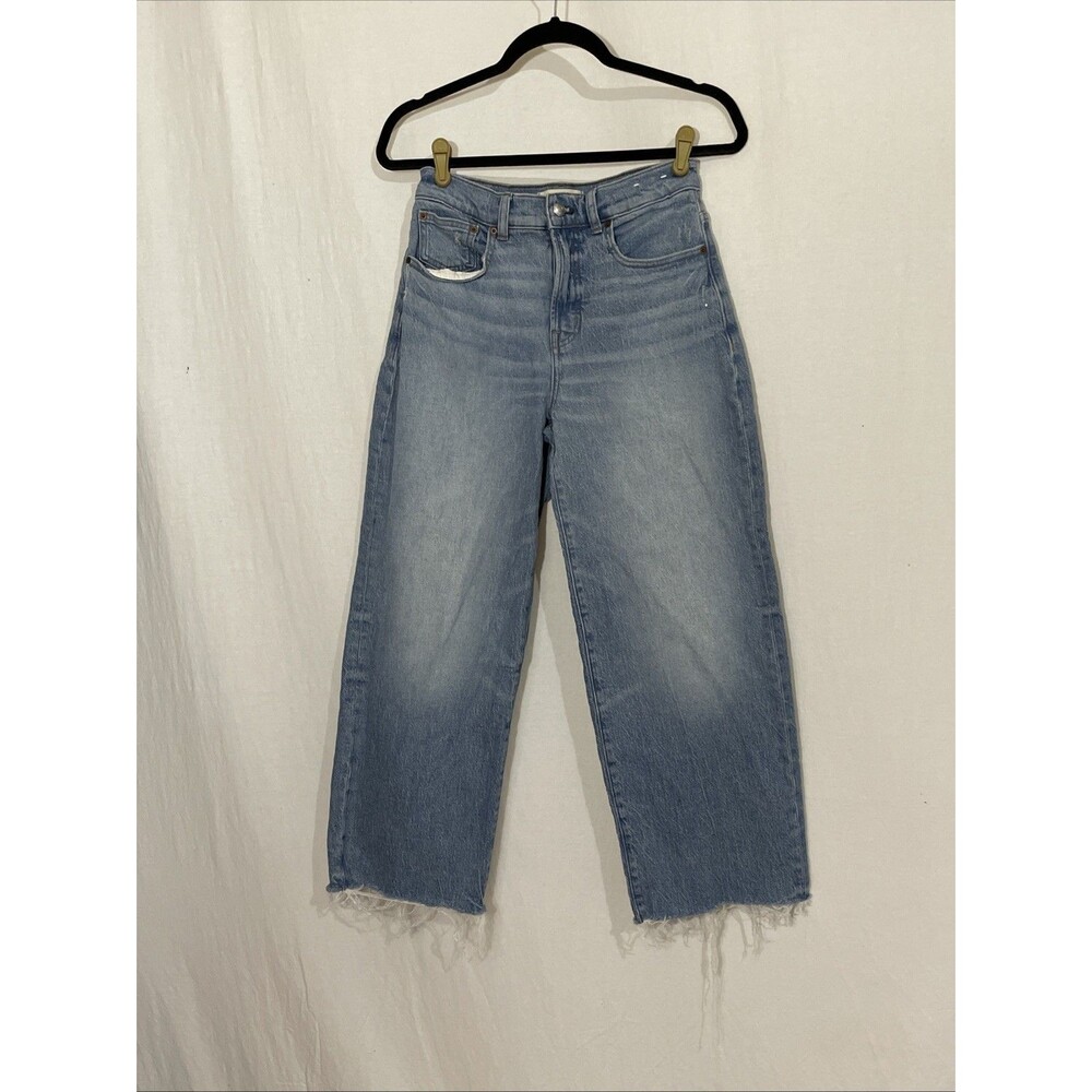 Madewell Perfect Vintage Wide Leg Crop Jeans Womens 26 (26x26) Medium Wash Denim